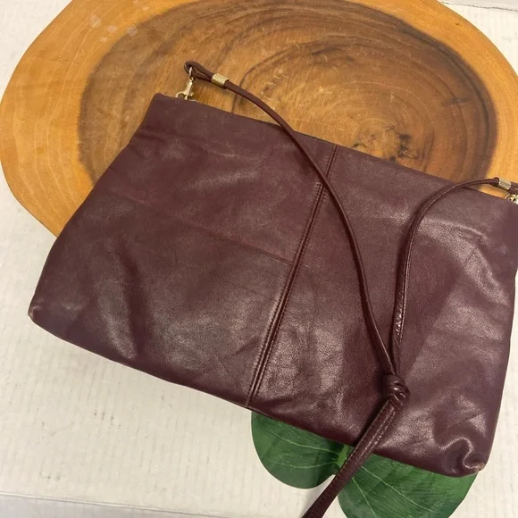 Vintage Unbranded Leather & Snakeskin Burgundy Clutch & Shoulder Bag - Picture 4 of 13